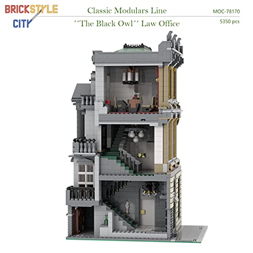 VPPI Bausteine Haus, Bausteine Architektur Modell, Modular Haus Bausteine Modell, MOC-78170 Anwaltskanzlei Black Owl… – Bild 8