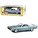 1970 Challenger Western Sport Special Light Blue Metallic with White Vinyl Top and White Interior 1/18 Diecast Model Car by Greenlight 13644
