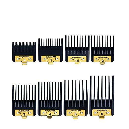 Babyliss Pro 4Artist FXPCGE Premium Clipper Guards - 8 Aufsteckkaemme Satz