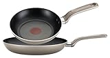 T-fal C716S2 Excite Nonstick Thermo-Spot Dishwasher Safe Oven Safe 8-Inch and 10-Inch Fry pan Cookware Set, 2-Piece, Gold
