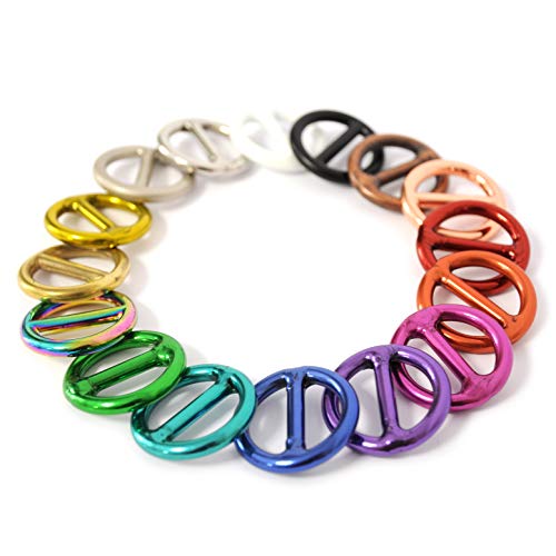 Ganzoo O-Ring mit Steg Metallring für Hunde-Leine und Halsband, schwarz, 20 mm Innendurchmesser (28 mm außen), 4 Stück, legierter Stahl rostfrei für Paracord 550 DIY