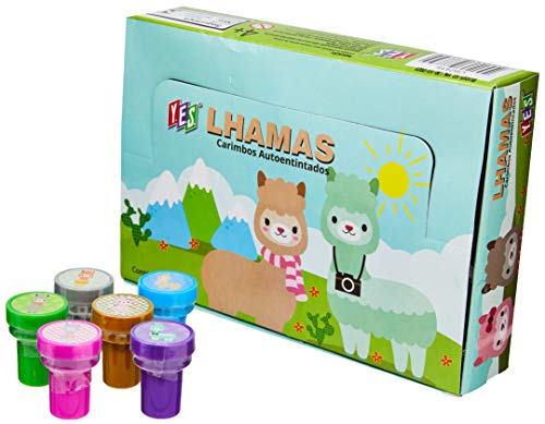 Carimbo infantil Auto Entintado, Lhamas, YES, CB2415SOR, 24 Unidades