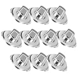 TOVINANNA Tornillos de Montaje para Lona 10 Juegos Botones Giratorios de Metal Kit de Sujetadores a Presión Ojales Resistentes Intemperie para Barcos Caravanas y Uso Exterior