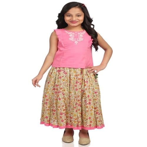 Image of Biba Girls Straight Fit Salwar Suit Set (KW2674 Multicolor 13)