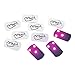 MVP Disc Golf Flat LED Tri-lite Disc Golf Lights (Pack of 10) - Magenta