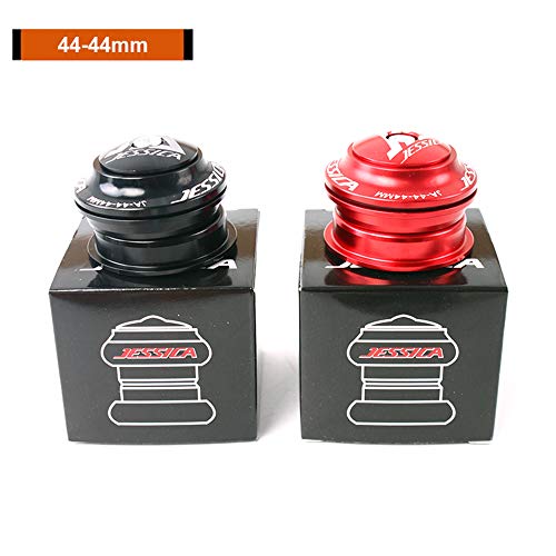 Jessica 44-44 Mm 1-1/8 Threadless Double Sealed Mtb Bearings Lightweight Headset, Fit Mountain Bike Road Bicycle Straight Tapered Tube Frame Fork Star Nut Top Cap thumb #6