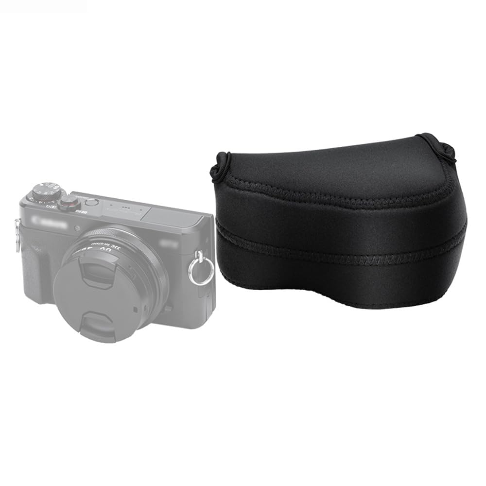 Jjc Ultra Neoprene Camera Case For A6600/A6500/A6400/A6300/A6100/A6000 With 16-50Mm Lens, Rx1rii, Sx420is, Lx100ii, Fp, Fp L And Other Light/Black 6950291522900