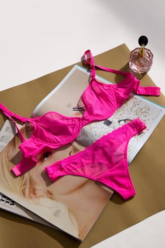 Image of Smart & Sexy Women's Sheer Mesh Demi Underwire Bra - See Through Bras
