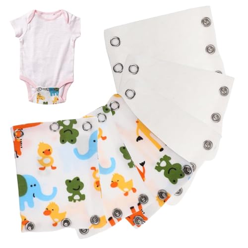 Extensores de Body para Bebé - 6 Piezas Reutilizables para Alargar Monos | Extensión Térmica Ropa Infantil Unisex Hogar Guardería Viajes
