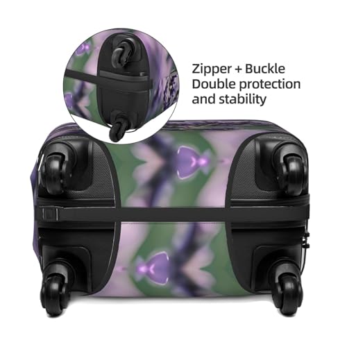 Lavender flower Luggage Covers For Suitcase Approved,Suitcase Cover Protector Fit 18-32 InchLuggage4
