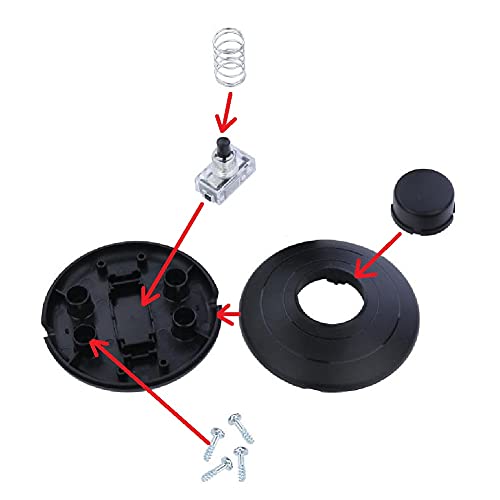 Ul Listed Foot Switch Floor Foot Inline Pedal Push Switch, Round Lamp Light Foot Control Footswitch Ac 100-250V, Step On Switches For Light Lamp On-Off Control (Black) #TOP3