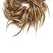 SEGO Tousled Updo Messy Bun Hair Piece Scrunchies Synthetic Wavy Bun Extensions Rubber Band Elastic Scrunchie Chignon Instant Ponytail Hairpiece for Women -12H24
