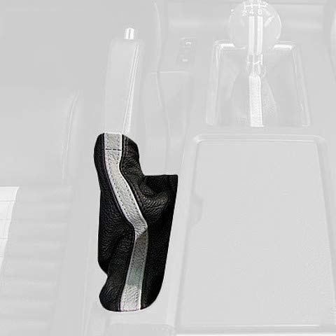 RedlineGoods ebrake Boot Compatible with Ford Mustang 2010-14. Tailor Made - not Universal. Genuine top-Grade Italian Black Leather with Black Thread