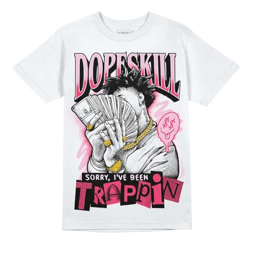 DopeSkill Graphic Tee Streetwear Hip Hop Hypebeast Street Style Unisex T-Shirt Sneaker Colour Matching Shirts Cool Flexing