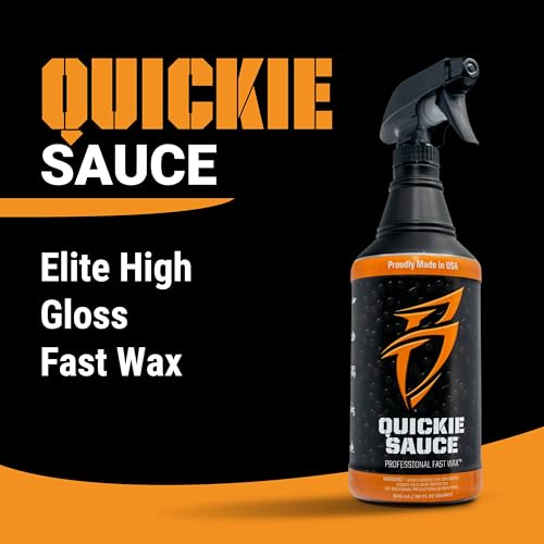 Image of Boat Bling Quickie Sauce Premium High-Gloss Fast Wax, 32 oz., for Boats, RVs, Powersport Vehicles and More | Montan wax and sealant blend creates fast high-gloss marine protection on fiberglass, paint, gelcoat and decals