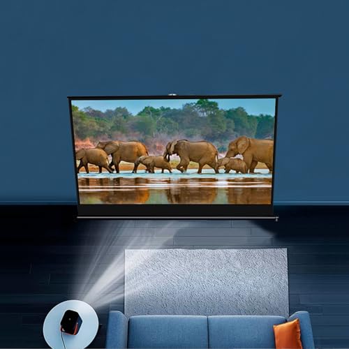 Pantalla portátil para proyector 50in 16:9 retráctil miniatura 3