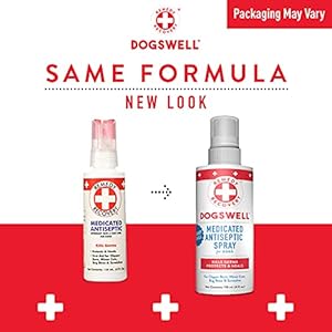 DOGSWELL Remedy + Recovery Medicated Antiseptic Spray for Dogs, 4 oz. (Packaging May Vary)