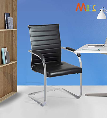 Image of MBTC Octave Office Executive Visitor Chair (Metal, Black)