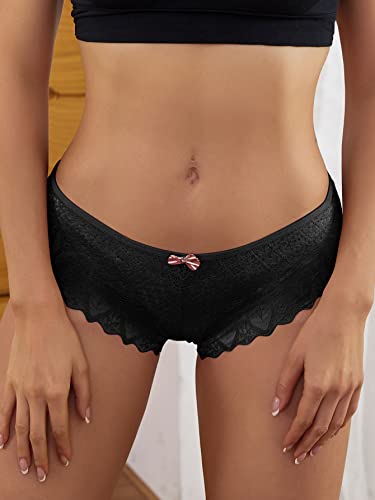 Milumia Women Sexy Floral Lace Underwear Criss Cross Seamless Bikini Panty Brief2