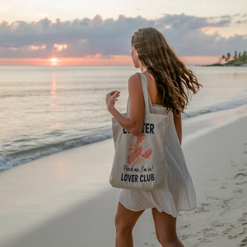 Bolso Tote de Lona con Bolsillo Interior miniatura 6