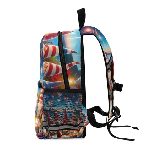 4th Of July Cute Gnomes Mini Backpack for Toddler Girls Boys Kids Backpacks Travel Book Bag2