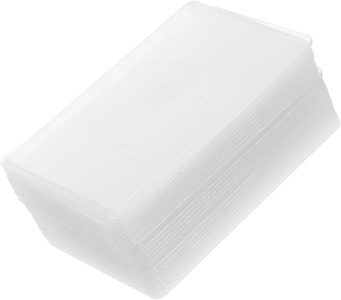 Tofficu 150pcs Transparent Photo Card Protectors Double-Sided Sleeves for Cards and Album Covers for Collectibles and Important Documents