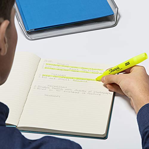 Sharpie Tank Style Highlighters, Chisel Tip, Fluorescent Yellow, 24 Count #TOP4
