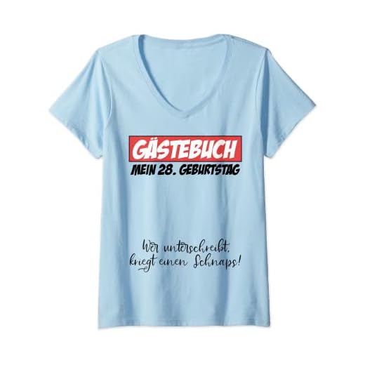 Mujer Libro de visitas para fiesta de cumpleaños 28 años, diseño de hombre y mujer Camiseta Cuello V