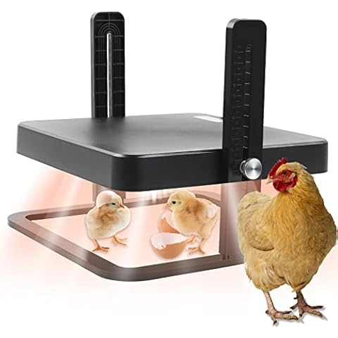 MaxAwe Chicks Brooder Adjustment Height and Angle, Brooder Heating Plate for up to 25 Chicks, Safe Incubators Alternative to Heat Lamps and Hens(27*27*22cm) Cover
