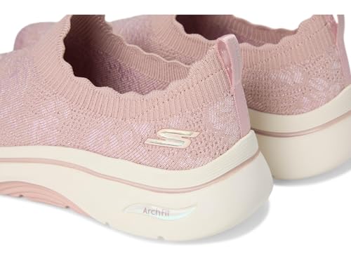 Skechers Women's Go Walk Arch Fit 2.0 Rosa Linda Sneaker, Mauve, 9.5