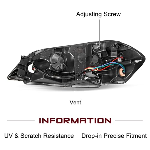 JSBOYAT 2006–2016 Chevy Impala Headlights | OEM Replacement Pair - Image 4