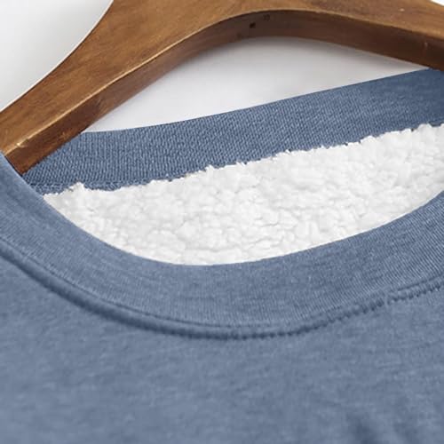 Sherpa Lined Fleece Pullover for Women Winter Warm Fuzzy Sweatshirt Yes I'm Cold Me 24:7 Funny Letter Print Tops3