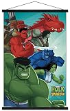 Trends International Marvel Comics TV - Hulk And The Agents Of Smash Wall Poster, 22.375' x 34', Premium Print and Black Hanger Bundle