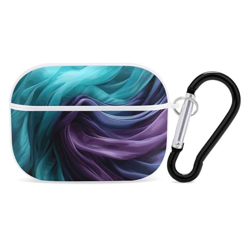 Airpod Pro ��2����/��1����p ���C�g�G�������h�O���[���ƃp�[�v���P�[�X�J�o�[ �ϏՌ��ی�P�[�X �L�[�`�F�[�������O�t�� ���h�~ �n�[�h PC �t���h���b�v�w�b�h�z���P�[�X �j�����p �z���C�g