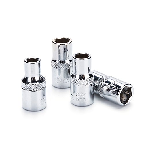 Maxpower 11-Piece 1/4-Inch Ratcheting Socket Wrench Metric Set 5Mm – 14Mmquick Release Reversible Ratchet Handle And Swappable With Hanging Rack #TOP4