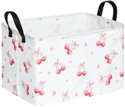 Image of Girls Room Decor Storage Basket Toy Gift Box Baby Hamper Collapsible Organizer Bin Gift Baskets for Home /Dorm /Kitchen /Pet /Office /Closet /Shelf