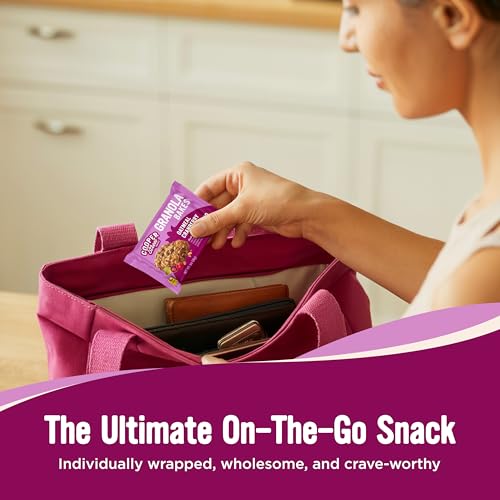 Cooper Street Oatmeal Cranberry Granola Bakes (12 pack) - Individually Wrapped Soft and Chewy Breakfast Granola Bars - Nut, Dairy & Soy Free - Great As Kids Snacks For School, Hiking Or Lunchbreak