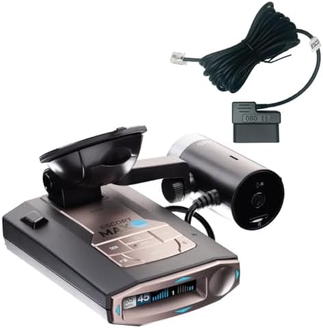 Escort MAX 360c Radar Detector with M2 Smart Dash Cam & OBDII Cord Bundle