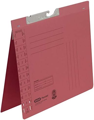 Elba 90431BL Suspension File Manila Cardboard Recycled Material 320 g/m² Commercial Binding and Slit Pack of 50 Blue Hanging Files, Manila Cardboard (RC) 320g / m² red image 5