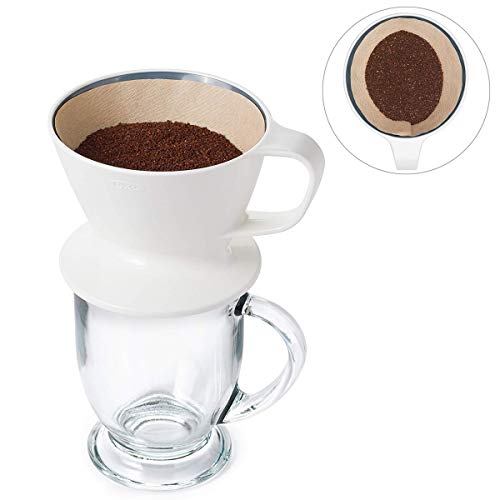 image for BERRYLION 100Pcs 103 Coffee Filter Paper Disposable Natural Unbleached