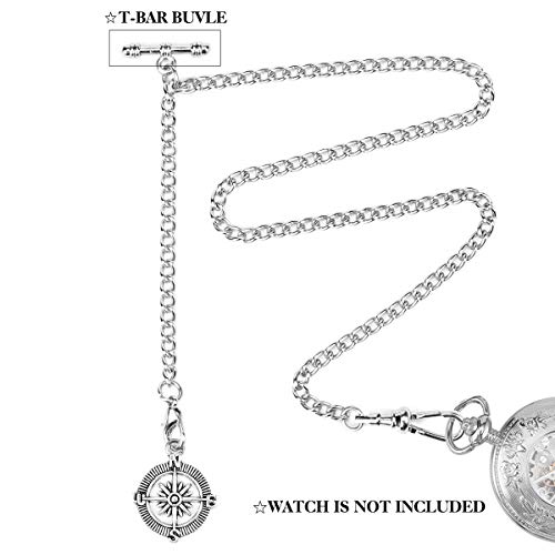 AnChDa Albert Chaîne Ontre De Poche, Chaîne En T Avec Pendentif Arbre