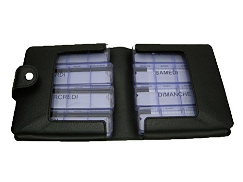 Grand pilulier pour médicaments nombreux MEDIMAX 4 compartiments