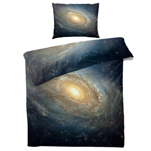 Housse de couette galaxie facile à border avec fermeture éclair - 5