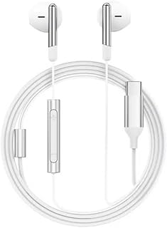 سماعة أذن بسلك L3 بمنفذ USB-C مع ميكروفون من اسيفاست، لون أبيض