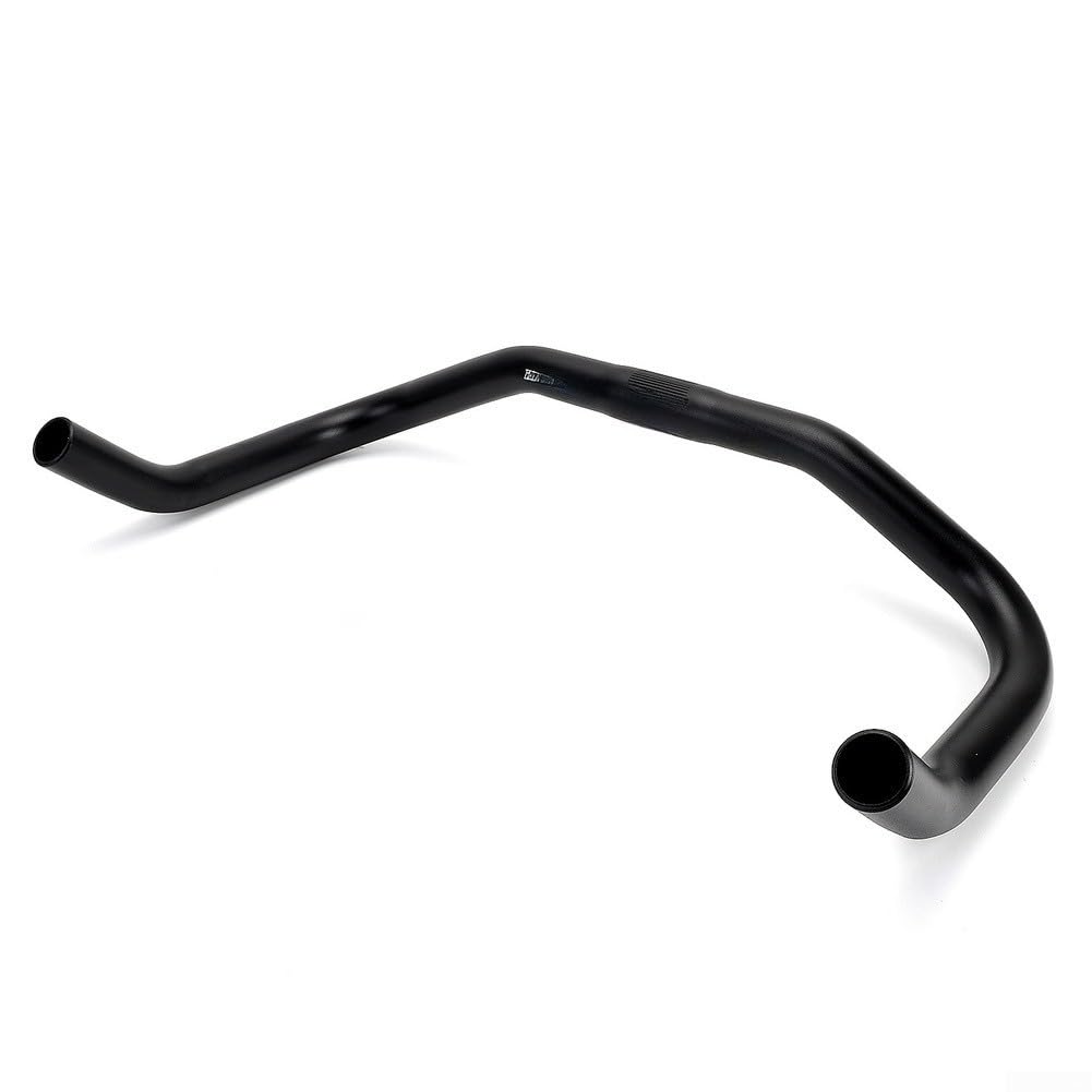 Bullhorn Manubrio in lega di alluminio da 31,8 mm per bici da strada, mountain bike, ergonomico, leggero, nero, componente per ciclismo (31,8 x 400 mm)