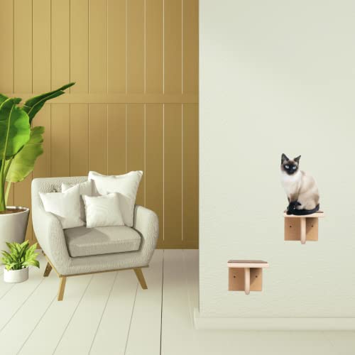 Kit com 2 Degraus Escada de Parede Suspensa Para Gatos