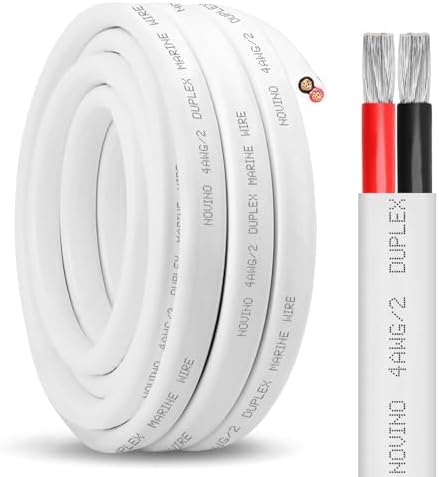 4 Gauge Marine Wire,4 AWG 30ft Duplex Marine Grade Wire,4/2 Gauge Cable