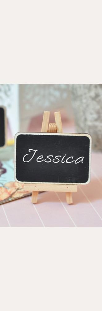 Chalkboard Place Cards with Easel - Set of 5