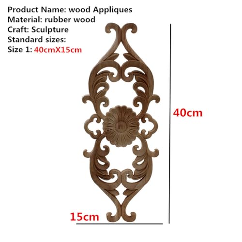 Figurine sculptée de fleurs en bois pour masquer les défauts de meuble - 3