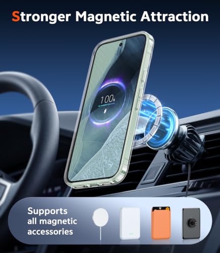 Image of FNTCASE for Google 11 Pro XL Case Clear Magnetic with Screen Protector | Compatible with Magsafe, Anti Yellowing Phone Cases, Slim, Rugged Shockproof Protective, Transparent Cell Cover